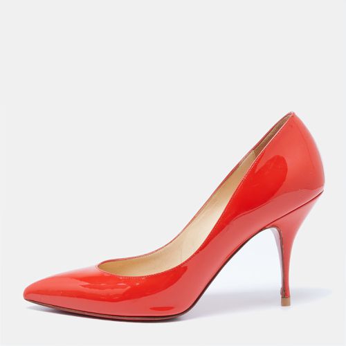 Christian Louboutin Orange Patent Leather Piou Piou Pumps Size 38 - Christian Louboutin - Modalova