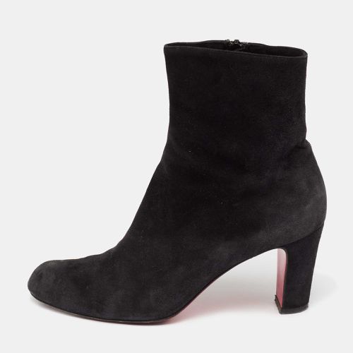 Christian Louboutin Black Suede Ankle Boots Size 36.5 - Christian Louboutin - Modalova