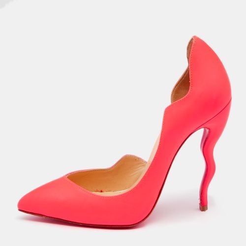 Christian Louboutin Neon Pink Leather Dalida D'orsay Pumps Size 35 - Christian Louboutin - Modalova