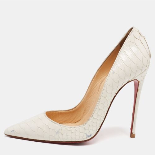 Christian Louboutin White Python Patent Leather So Kate Pumps Size 37.5 - Christian Louboutin - Modalova