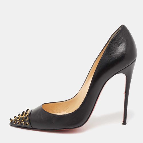 Christian Louboutin Black Leather Cabo Pumps Size 37.5 - Christian Louboutin - Modalova