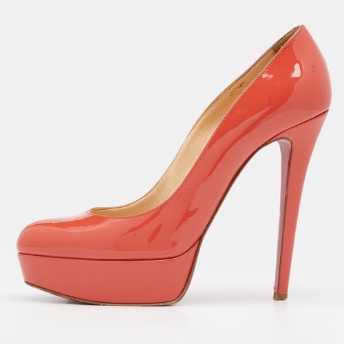 Christian Louboutin Coral Orange Patent Leather Bianca Pumps Size 39 - Christian Louboutin - Modalova