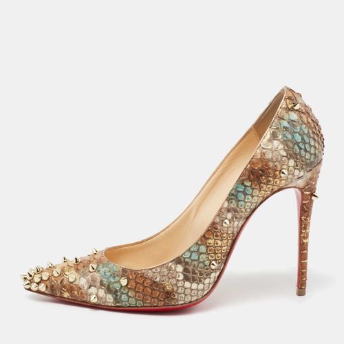 Christian Louboutin Tri-Color Python Leather Degraspike Pumps Size 36 - Christian Louboutin - Modalova