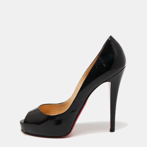 Christian Louboutin Black Patent Leather New Very Prive Pumps Size 38 - Christian Louboutin - Modalova