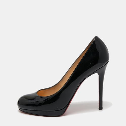 Christian Louboutin Black Patent Leather New Simple Platform Pumps Size 38.5 - Christian Louboutin - Modalova