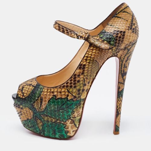 Christian Louboutin Multicolor Python Leather Lady Highness Pumps Size 38 - Christian Louboutin - Modalova