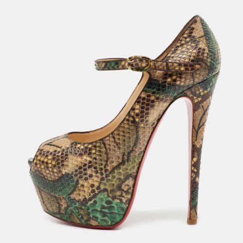 Christian Louboutin Multicolor Python Leather Lady Highness Pumps Size 37 - Christian Louboutin - Modalova