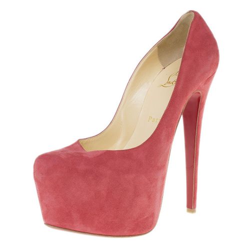 Suede Daffodile Platform Pumps Size 38 - Christian Louboutin - Modalova