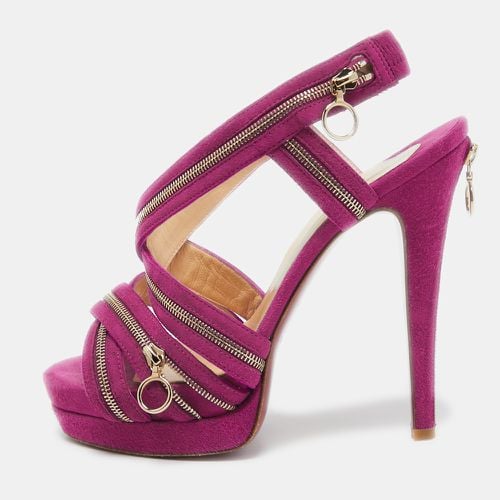 Christian Louboutin Purple Suede Rodita Sandals Size 36 - Christian Louboutin - Modalova