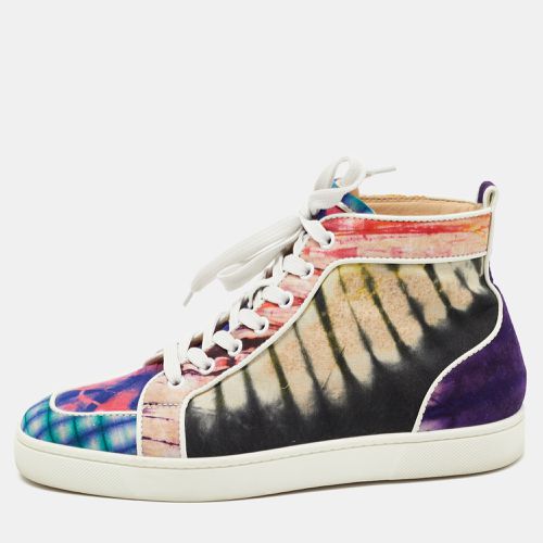 Christian Louboutin Multicolor Fabric Tie Dye High Top Sneakers Size 39.5 - Christian Louboutin - Modalova