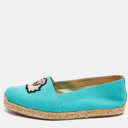 Christian Louboutin Blue Canvas Gala Espadrille Size 38 - Christian Louboutin - Modalova