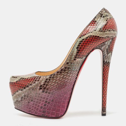 Christian Louboutin Multicolor Python Daffodile Pumps Size 41 - Christian Louboutin - Modalova