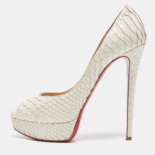 Python Lady Peep Pumps Size 41 - Christian Louboutin - Modalova