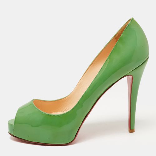 Christian Louboutin Green Patent Leather Very Prive Pumps Size 38.5 - Christian Louboutin - Modalova