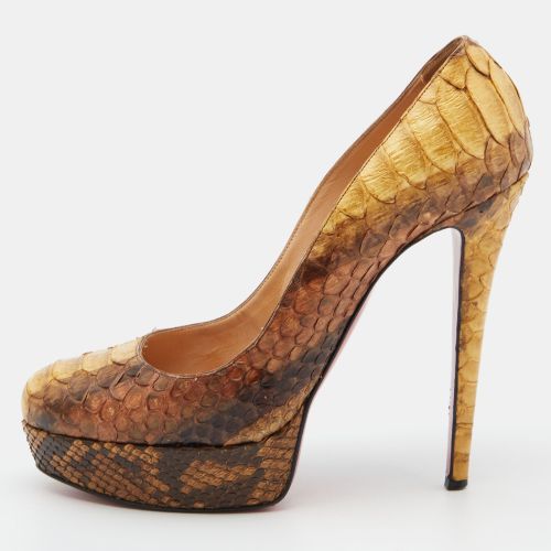 Bianca Size 39 Python Leather Platform Pumps - Christian Louboutin - Modalova