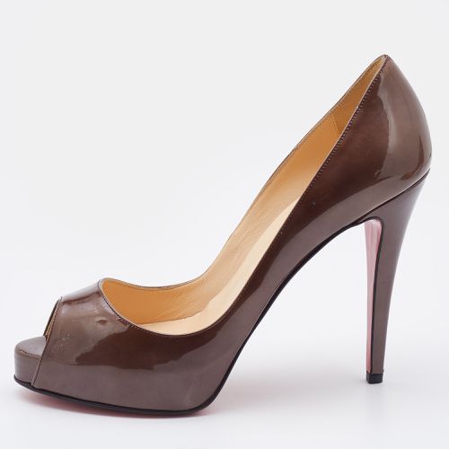 Christian Louboutin Brown Patent Leather New Very Prive Pumps Size 38.5 - Christian Louboutin - Modalova