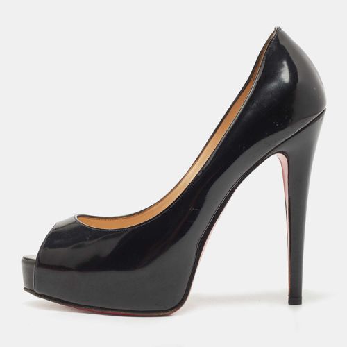 Christian Louboutin Black Patent Leather Very Prive Pumps Size 36.5 - Christian Louboutin - Modalova