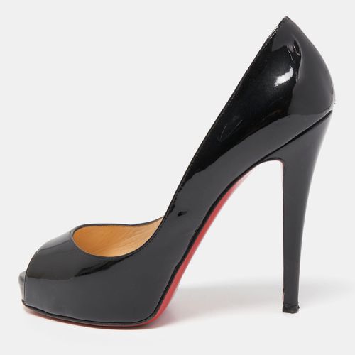 Christian Louboutin Black Patent Leather Very Prive Pumps Size 37 - Christian Louboutin - Modalova