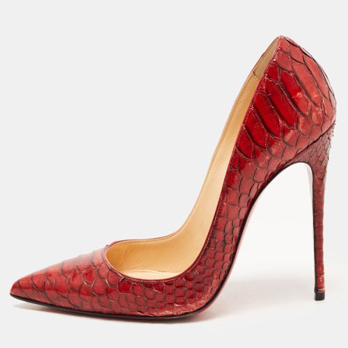 Christian Louboutin Red Python So Kate Pointed Toe Pumps Size 36.5 - Christian Louboutin - Modalova