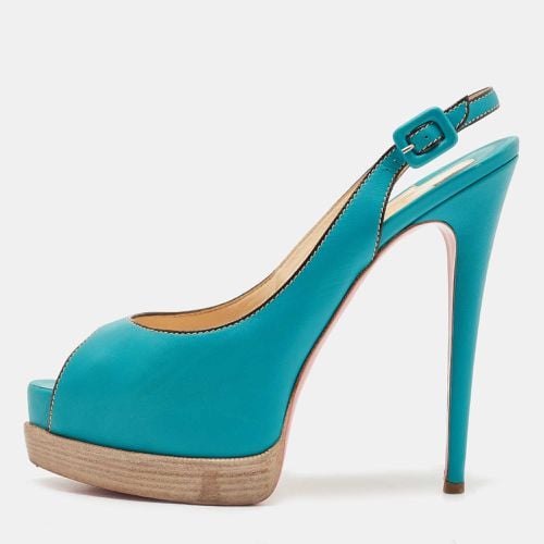 Christian Louboutin Blue Leather Palais Royal Trepointe Pumps Size 40 - Christian Louboutin - Modalova