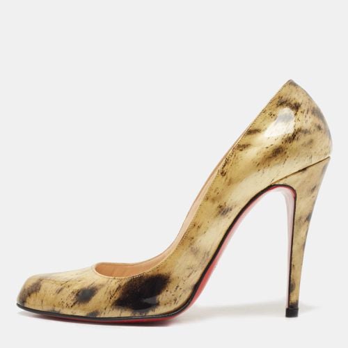 Christian Louboutin Two Tone Animal Print Patent Leather Pumps Size 38.5 - Christian Louboutin - Modalova