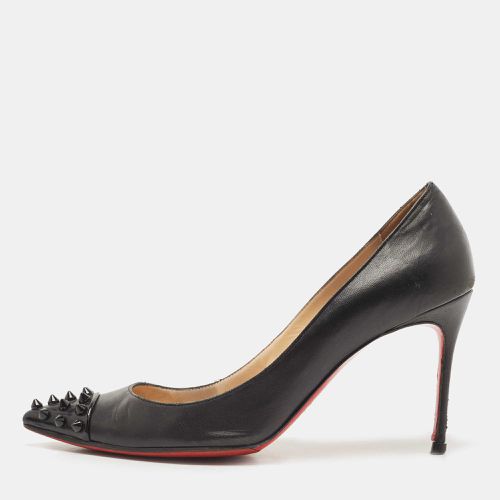 Christian Louboutin Black Leather Geo Pumps Size 36.5 - Christian Louboutin - Modalova