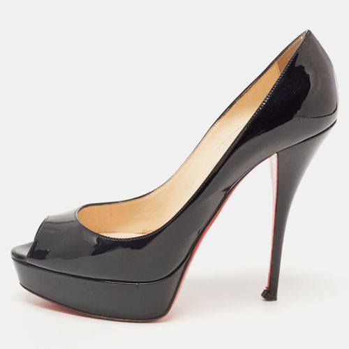 Patent Leather Troca Peep Toe Platform Pumps Size 39.5 - Christian Louboutin - Modalova