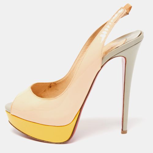 Lady Peep Sling Pumps Size 38.5 - Christian Louboutin - Modalova