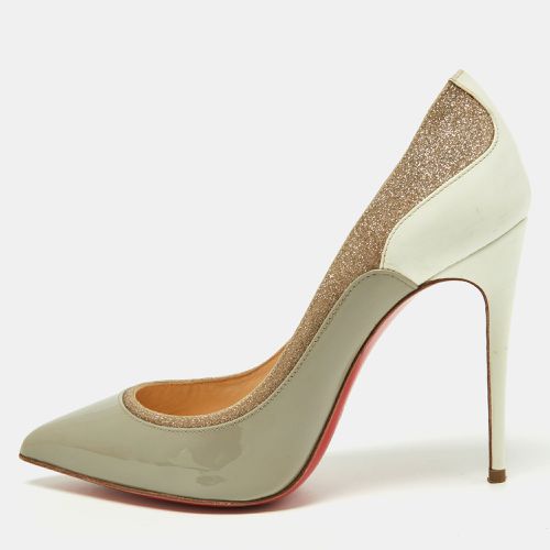 Tri-Color Patent Leather and Glitter Tucsick Pumps Size 35.5 - Christian Louboutin - Modalova