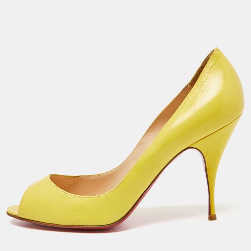 Christian Louboutin Yellow Leather Maryl Pumps Size 38.5 - Christian Louboutin - Modalova