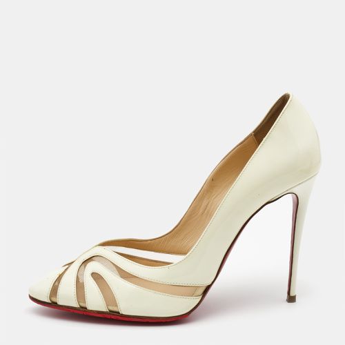 Christian Louboutin Cream Leather And Net Pumps Size 39 - Christian Louboutin - Modalova