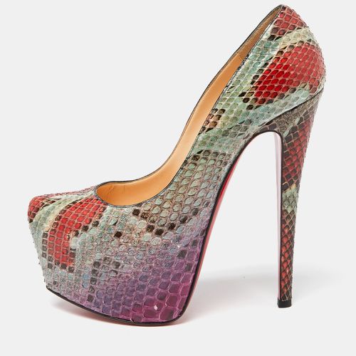 Christian Louboutin Multicolor Python Daffodile Pumps Size 37 - Christian Louboutin - Modalova