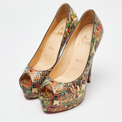 Python Faience Lucido Palais Royal Pumps Size 37.5 - Christian Louboutin - Modalova