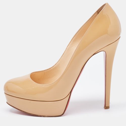 Christian Louboutin Beige Patent Leather Bianca Pumps Size 37.5 - Christian Louboutin - Modalova