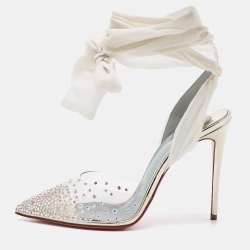 Christian Louboutin Transparent PVC Spikaqueen Ankle Wrap Pumps Size 37.5 - Christian Louboutin - Modalova