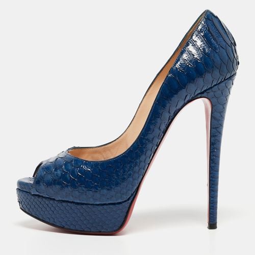 Python Lady Peep Toe Pumps Size 39.5 - Christian Louboutin - Modalova