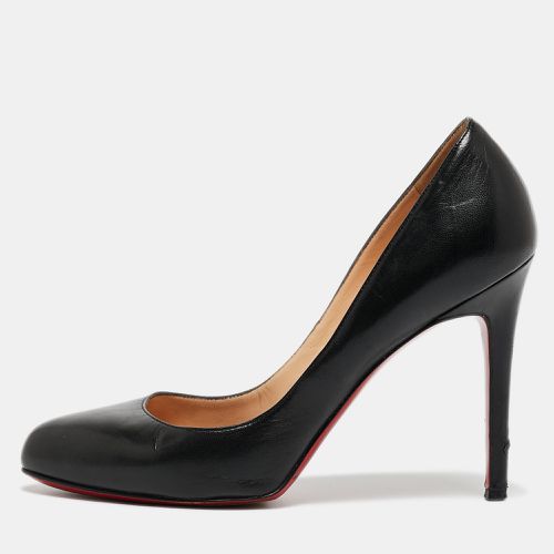 Christian Louboutin Black Leather Round Toe Pumps Size 38.5 - Christian Louboutin - Modalova