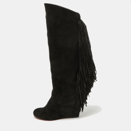 Suede Knee Length Boots Size 36 - Christian Louboutin - Modalova