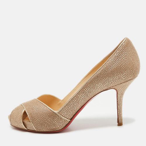 Christian Louboutin Two Tone Textured Leather Shelley Pumps Size 36.5 - Christian Louboutin - Modalova