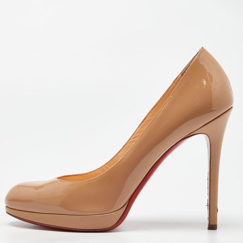 Christian Louboutin Beige Patent Leather New Simple Round Toe Pumps Size 39 - Christian Louboutin - Modalova