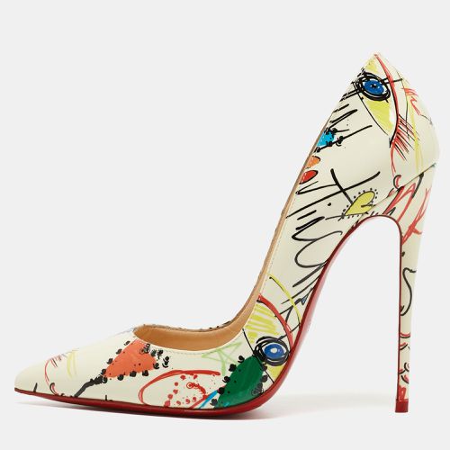 Christian Louboutin Cream Printed Patent Leather So Kate Pumps Size 37 - Christian Louboutin - Modalova