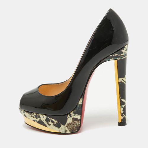 Christian Louboutin Black Patent Leather Tuctavista Platform Pumps Size 36.5 - Christian Louboutin - Modalova