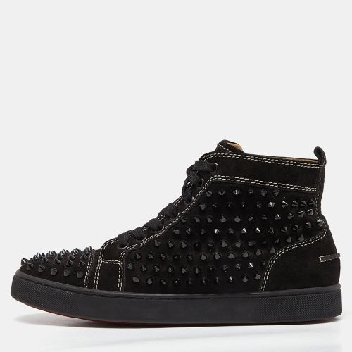 Christian Louboutin Black Suede Spike High Top Sneakers Size 40 - Christian Louboutin - Modalova