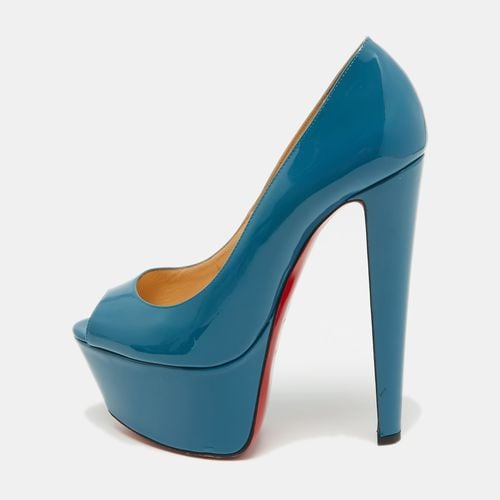 Christian Louboutin Blue Patent Leather Altareva Pumps Size 38.5 - Christian Louboutin - Modalova