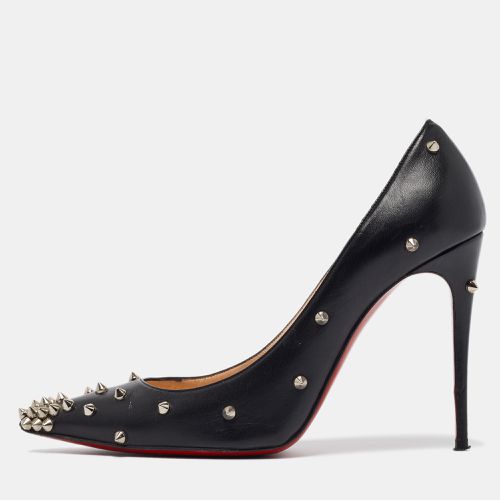 Christian Louboutin Black Leather Degraspike Pumps 38 - Christian Louboutin - Modalova