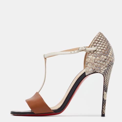 Christian Louboutin Multicolor Python and Leather Mayerling Sandals Size 36 - Christian Louboutin - Modalova