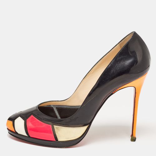 Christian Louboutin Multicolor Patent Leather and Mesh Astrogirl Pumps Size 38.5 - Christian Louboutin - Modalova