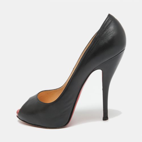 Christian Louboutin Black Leather Flo Pumps Size 38.5 - Christian Louboutin - Modalova