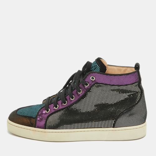 Christian Louboutin Multicolor Suede Colorblock Pattern High Top Sneakers Size 42 - Christian Louboutin - Modalova