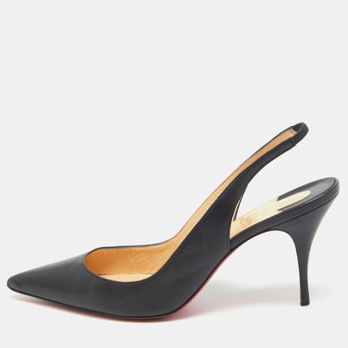 Christian Louboutin Navy Blue Leather Kate Slingback Pumps Size 40 - Christian Louboutin - Modalova